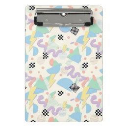 Retro 90s Memphis Aesthetic Pattern Mini Clipboard