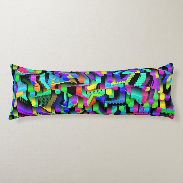 RETRO 90S PATTERN BODY CUSHION (Front)