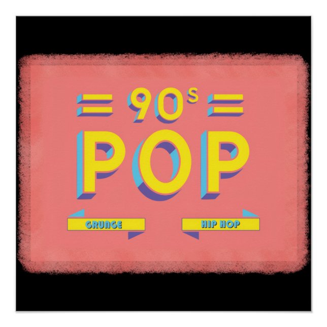 Retro 90's Pop Poster (Front)