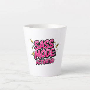 Retro 90s "Sass Mode Activated" Latte Mug