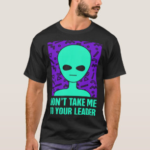 Retro 90s Space Alien Extraterrestrial Life & UFO T-Shirt