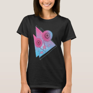 Retro 90s Vaporwave Flower Blossom Gardener Hippie T-Shirt