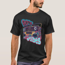 Retro 90s Vibes Boombox Illustration