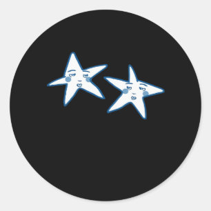 Retro 90s Whimsigoth Aesthetic Classic Round Sticker