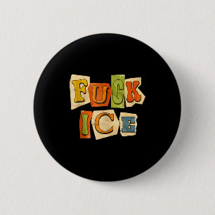 Retro abolish ice funny f ice for men women 6 cm round badge