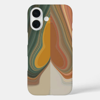 Retro Abstract Art Print iPhone 16 Case