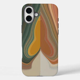 Retro Abstract Art Print iPhone 16 Plus Case