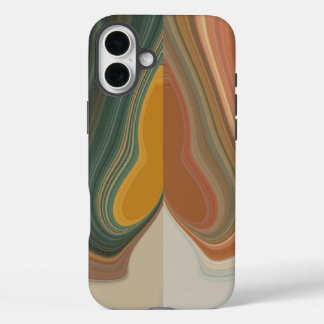 Retro Abstract Art Print iPhone 16 Plus Case