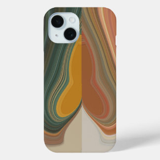 Retro Abstract Art Print iPhone 15 Case