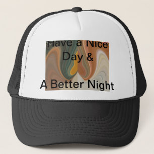 Retro Abstract Art Print Customise Product Trucker Hat