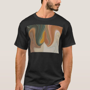 Retro Abstract Art Print T-Shirt