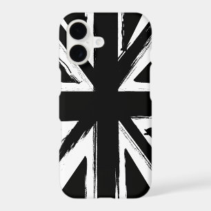Retro abstract black union jack design