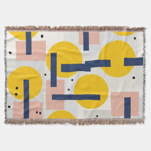 Retro Abstract Brushstroke (12) Throw Blanket