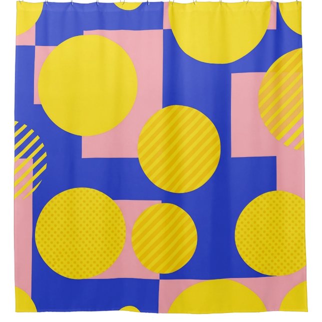 Retro Abstract Brushstroke (13) Shower Curtain (Front)