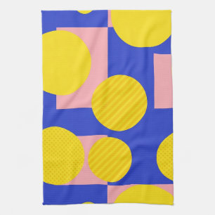 Retro Abstract Brushstroke (13) Tea Towel