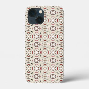 Retro abstract clock pattern iPhone 13 mini case