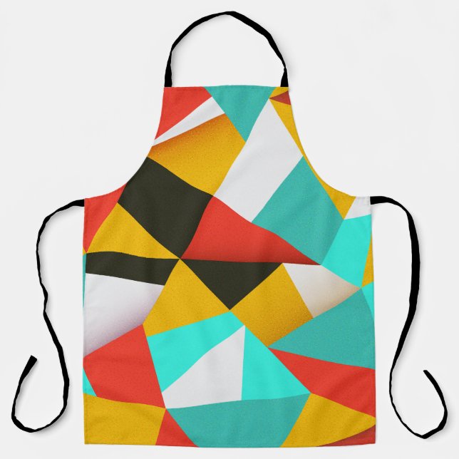 Retro Abstract: Colourful Blend. Apron (Front)