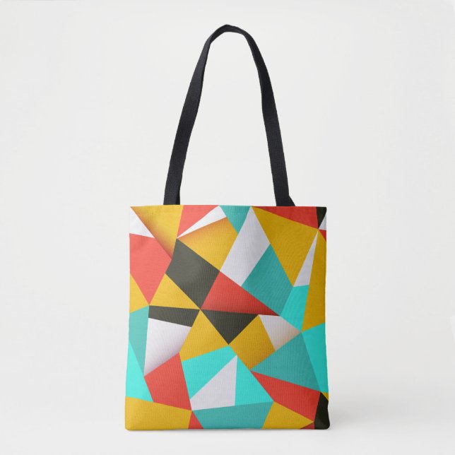 Retro Abstract: Colourful Blend. Tote Bag (Front)
