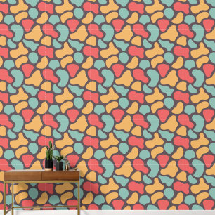 Retro Abstract Dots Mid Century Wallpaper