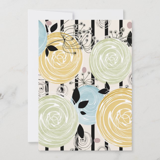 Retro, abstract flowers (Front)