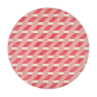 Retro Abstract Geometric, Vintage Stairs. Cutting Board
