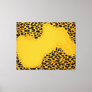Retro Abstract Leopard print skin (yellow, black)