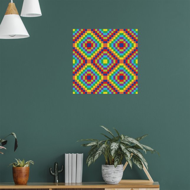 Retro Abstract Pattern Poster (Creator Uploaded)