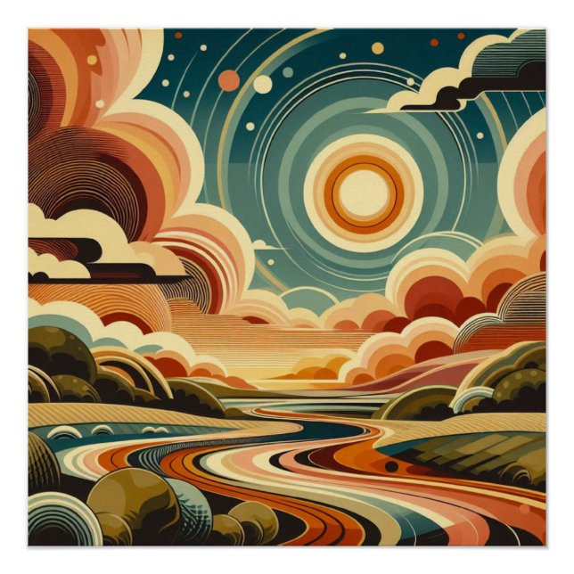 Retro abstract poster (Front)