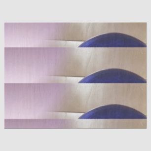 Retro Abstract Semi Circles on Soft Gold Tissue Paper