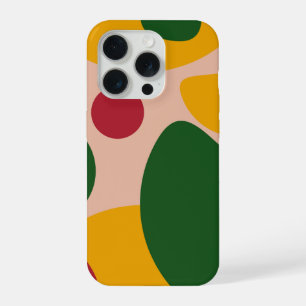 Retro Abstract Shapes – Bold Geometric Pattern iPhone 15 Pro Case