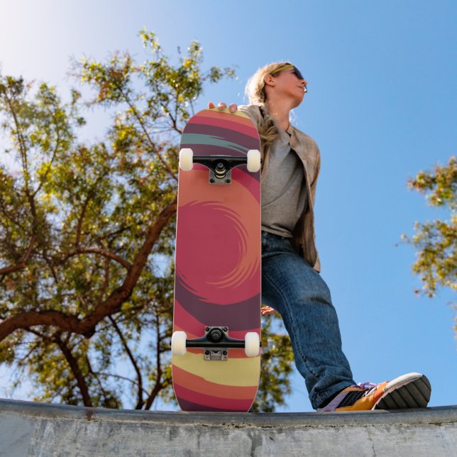 Retro Abstract  Skateboard (Outdoor 1)