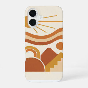 Retro Abstract Sun & Desert Phone Case