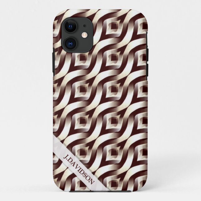Retro Abstract Textile Pattern iPhone 5 Case (Back)