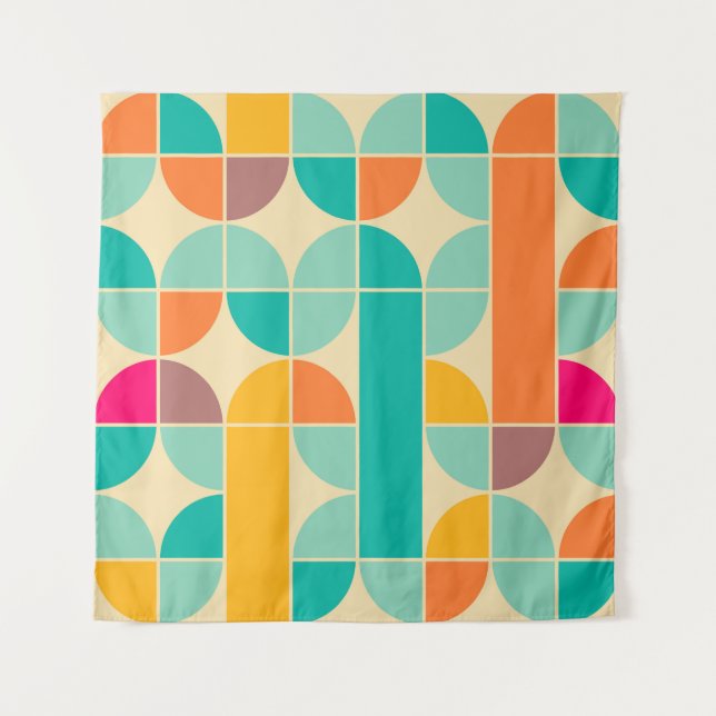 Retro Abstract: Timeless Seamless Design. Tapestry (Front)