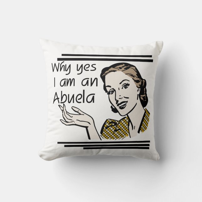 Retro Abuela Gits Cushion (Front)