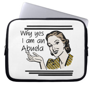Retro Abuela Gits Laptop Sleeve