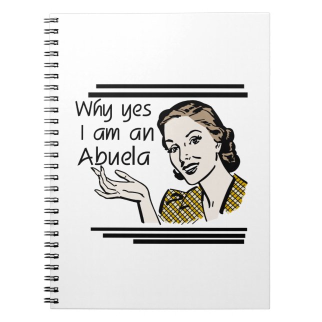 Retro Abuela Gits Notebook (Front)