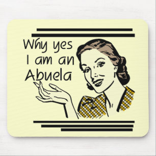 Retro Abuela T-shirts and Gifts Mouse Mat