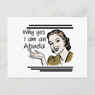 Retro Abuela T-shirts and Gifts Postcard