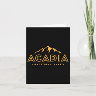 Retro Acadia National Park Maine Est 1916 Mens Wom Card