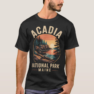 Retro Acadia National Park Maine Est 1916 T-Shirt