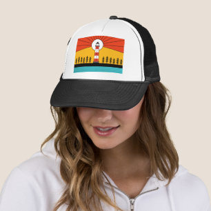 Retro Acadia National Park Maine Portland Souvenir Trucker Hat