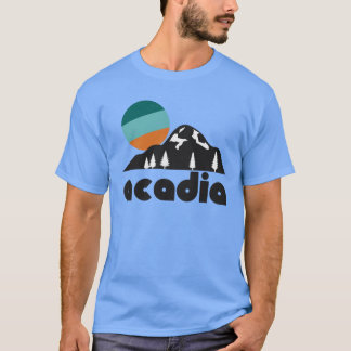 Retro Acadia Tourist Souvenir National Park Design T-Shirt