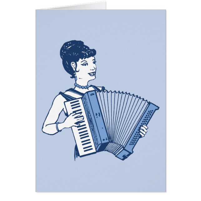 Retro Accordion Lady (Front)