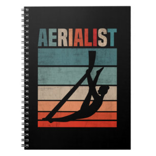 Retro Acrobat Aerial Silks Girl Aerialist Notebook