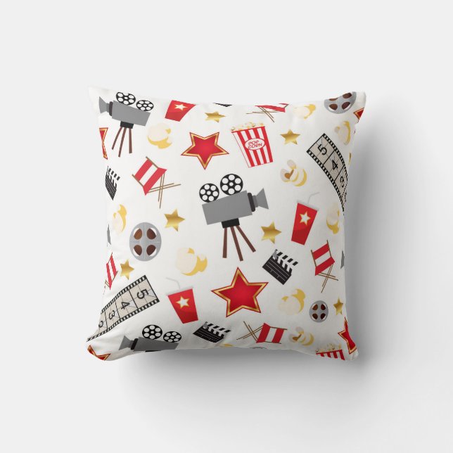 Retro Acting Movies Theatre/Theatre Cushion (Front)