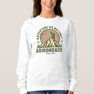 Retro Adirondacks Mountain Hike Sunset T-Shirt Sweatshirt
