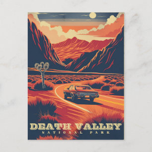 Retro Adventure in Death Valley (National Park) Postcard