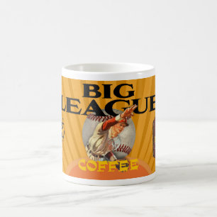 RETRO ADVERTISING BIG LEAGUE COFFEE MUG
