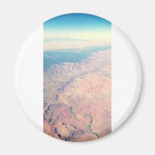 retro aerial grand canyon arizona photo vintage magnet